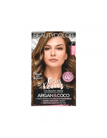 TINTURA BEAUTYCOLOR 7.3 LOURO NATURAL DOURADO KIT PRATICO