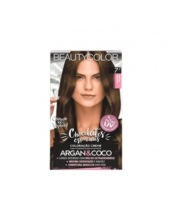 TINTURA BEAUTYCOLOR 7.7 CHOCOLATE DOURADO KIT PRATICO