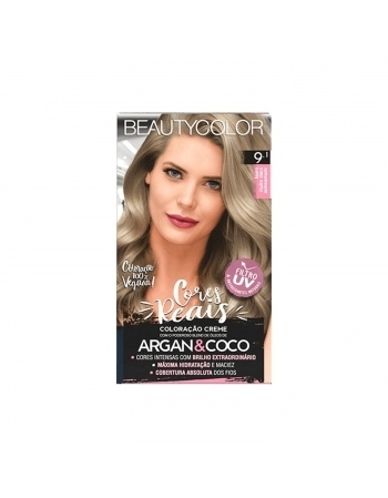 TINTURA BEAUTYCOLOR 9.1 LOURO MUITO CLATO ACINZENTADO KIT PRATICO