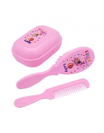 KIT DE BANHO LOLLY BABY ZOO 7151 BLISTER ROSA