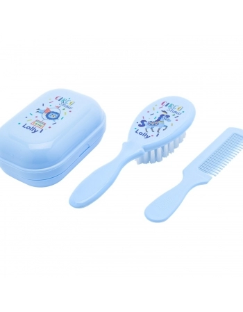 KIT BANHO LOLLY BABY ZOO 7151 BLISTER AZUL