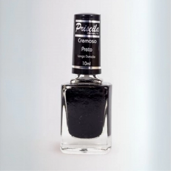 ESMALTE PRISCILA 10ML CREMOSO PRETO