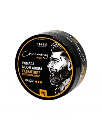 POMADA CHARMING MEN 50G MODELADORA EFEITO MOLHADO EXTRA FORTE