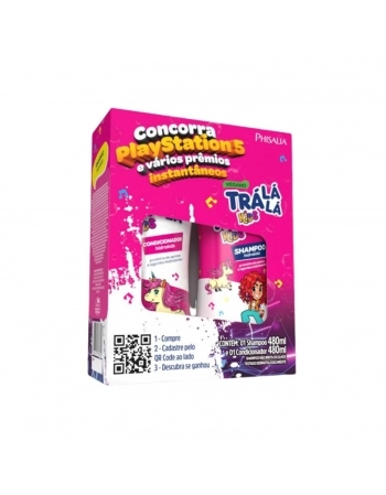 KIT SHAMPOO+CONDICIONADO TRA LA LA 480ML HIDRAKIDS PERSONAGENS