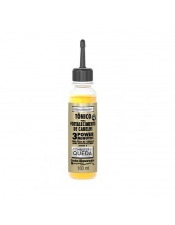 TONICO CAPILAR GOTA DOURADA 100ML FORTALECIMENTO CABELO COMBATE A QUEDA