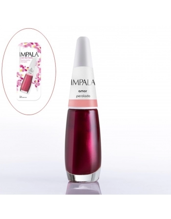 ESMALTE IMPALA NORMAL AMOR PEROLADO COM BLISTER 004