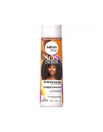 CONDICONADOR SALON LINE 300ML CACHOS SOS MANGA