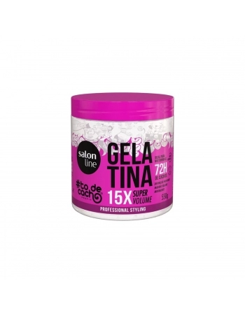 GELATINA SALON LINE 550G TO DE CACHOS SUPER VOLUME