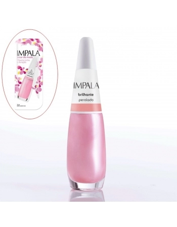 ESMALTE IMPALA NOR BRILHANTE COM BLISTER PEROLADO 161