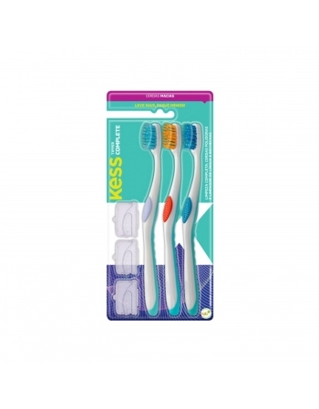 ESCOVA DENTE KESS COMPACT TIPPER MACIA 3UN+CAPA PROTETORA 2083