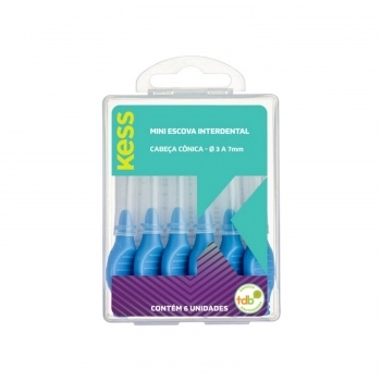 ESCOVA INTERDENT KESS MINI CONIC 3/7MM 6UN 2004