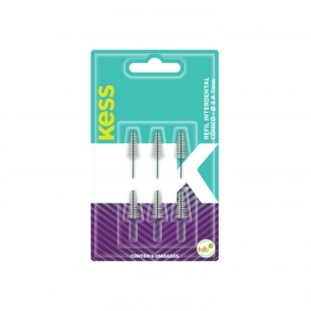 ESCOVA INTERDENT KESS MINI CONIC 3/7MM 6UN REFIL