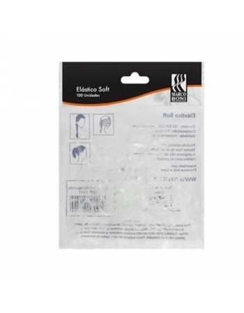 ELASTICO SOFT MARCO BONI SILICONE TRANSPARENTE 100UN 8261