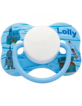 CHUPETA LOLLY 4515 BORBOLETA TIPO SILICONE ORTODONTICA TAMANHO 2 BLISTER AZUL