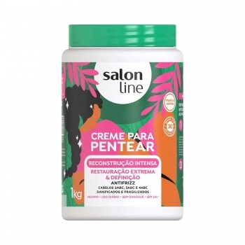 CREME DE PENTEAR SALON LINE 1K REDUTOR DE VOLUME RECONSTRUCAO INTENSA