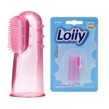 ESCOVA PARA MASSAGEM LOLLY BABY 7280 BLISTER ROSA