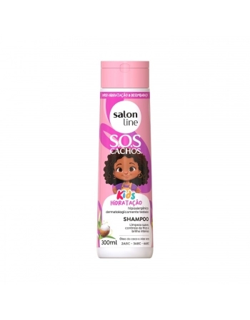SHAMPOO SALON LINE 300ML SOS CACHOS KIDS HIDRATAÇÃO