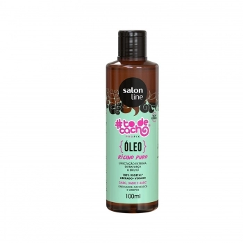 OLEO UMECTAÇAO SALON LINE 100ML TO DE CACHO RICINO PURO