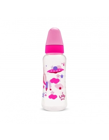 MAMADEIRA LOLLY 3262 NET SILICONE ORTODONTICA 250ML BLISTER ROSA