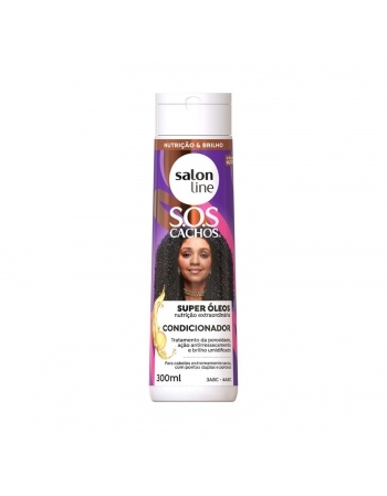 CONDICIONADOR SALON LINE 300ML SOS CACHOS OLEO NUTRITIVO