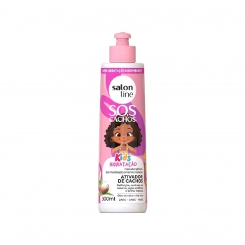 ATIVADOR DE CACHOS SALON LINE 300ML SOS CACHOS KIDS HIDRATAÇÃO