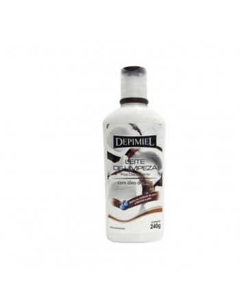 LEITE POS DEPILACAO DEPIMIEL 240ML PARA LIMPEZA COM OLEO DE COCO