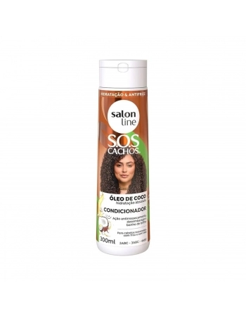 CONDICIONADOR SALON LINE 300ML SOS CACHOS COCO TRATAMENTO PROFUNDO