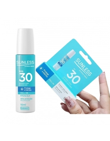 PROTETOR SOLAR LABIAL FARMAX 15 ML FPS30 ROLL ON