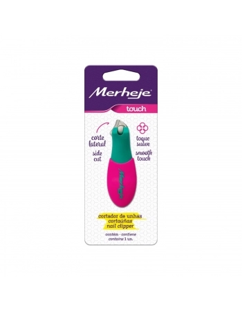 CORTADOR UNHA MERHEJE TOUCH VERDE/PINK