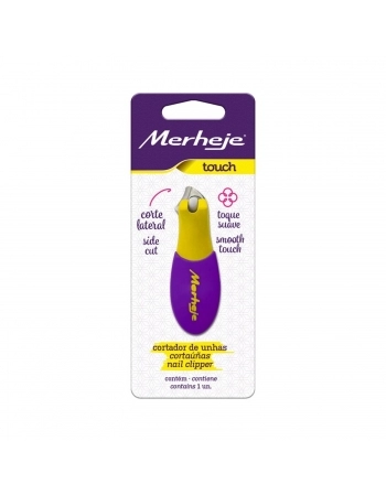 CORTADOR UNHA MERHEJE TOUCH AMARELO/VIOLETA