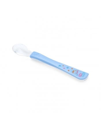 COLHER PONTA SILICONE LOLLY 7111 MUNDO BITA AZUL