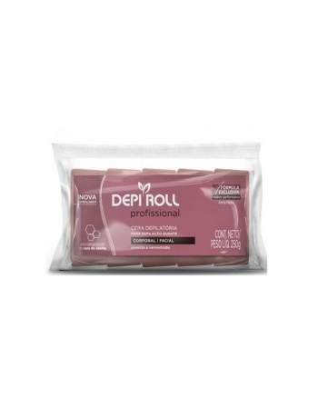 CERA QUENTE DEPI ROLL 250G ROSA EM BLOCOS