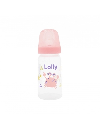 MAMADEIRA LOLLY 12068 BIG OCEANO 330ML SILICONE ROSA