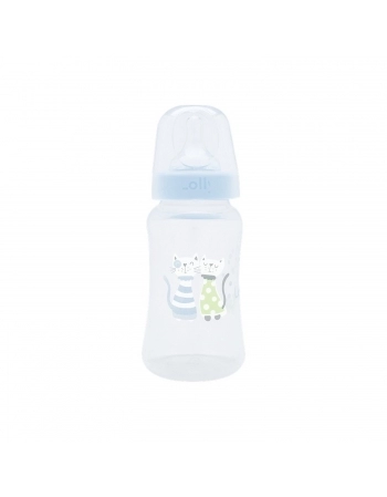 MAMADEIRA LOLLY 11065 BIG ZOO 330ML SILICONE AZUL