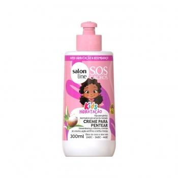 CREME DE PENTEAR SALON LINE 300ML SOS CACHOS KIDS HIDRATAÇÃO