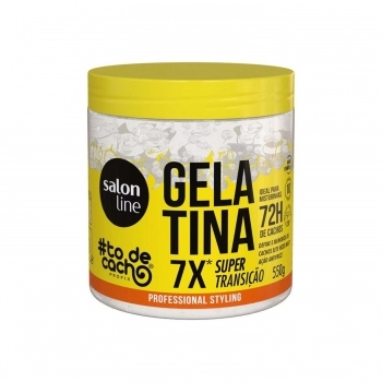GELATINA SALON LINE 550G TO DE CACHO TRANSICAO CAPILAR LIBERADO