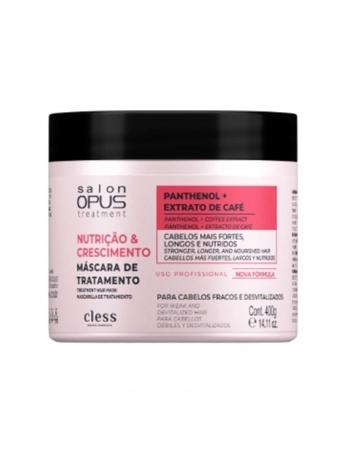 MASCARA HIDRATANTE SALON OPUS 400G NUTRIÇÃO & CRESCIMENTO