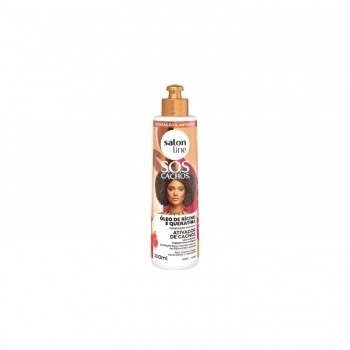 ATIVADOR DE CACHOS SALON LINE 300ML SOS CACHOS RICINO E QUERATINA