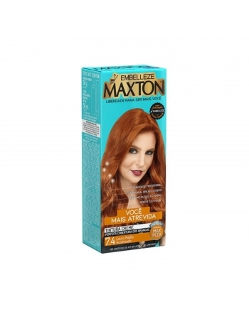 TINTURA MAXTON KIT PRAT 7.4 LOURO MEDIO ACOBREADO
