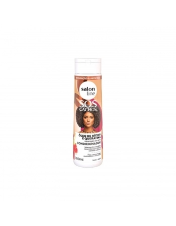 CONDICONADOR SALON LINE 300ML SOS CACHOS RICINO/QUERATINA