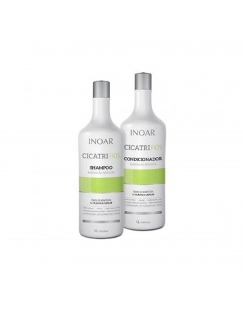 KIT INOAR SHAMPOO+CONDICIONADOR 1L CICATRIFIOS