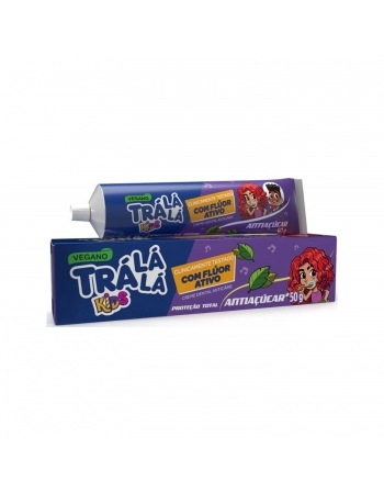 CREME DENTAL TRA LA LA KIDS 50G PROTECAO TOTAL ANTIACUCAR