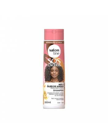 SHAMPOO SALON LINE 300ML SOS CACHOS MEL E OLEO DE ARGAN