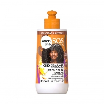 CREME PENTEAR SALON LINE 300ML SOS CACHOS OLEO DE MANGA