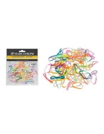 ELASTICO SOFT MARCO BONI SILICONE COLORS 100UN 8253