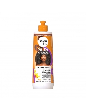 ATIVADOR CACHOS SALON LINE 500ML SOS CACHOS OLEO DE MANGA
