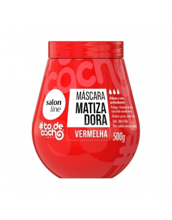 MAIONESE CAPILAR SALON LINE 500G TO DE CACHO MATIZADORA VERMELHA