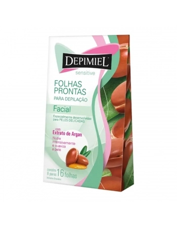 FOLHA DEPILATORIA CORPORAL DEPIMIEL C/ 8 PARES SENSITIVE