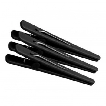 CLIPS SANTA CLARA PLASTICO 12UN PRETO 3212