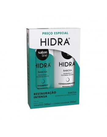 KIT SHAMPOO+CONDICIONADOR SALON LINE 300ML HIDRA BABOSA